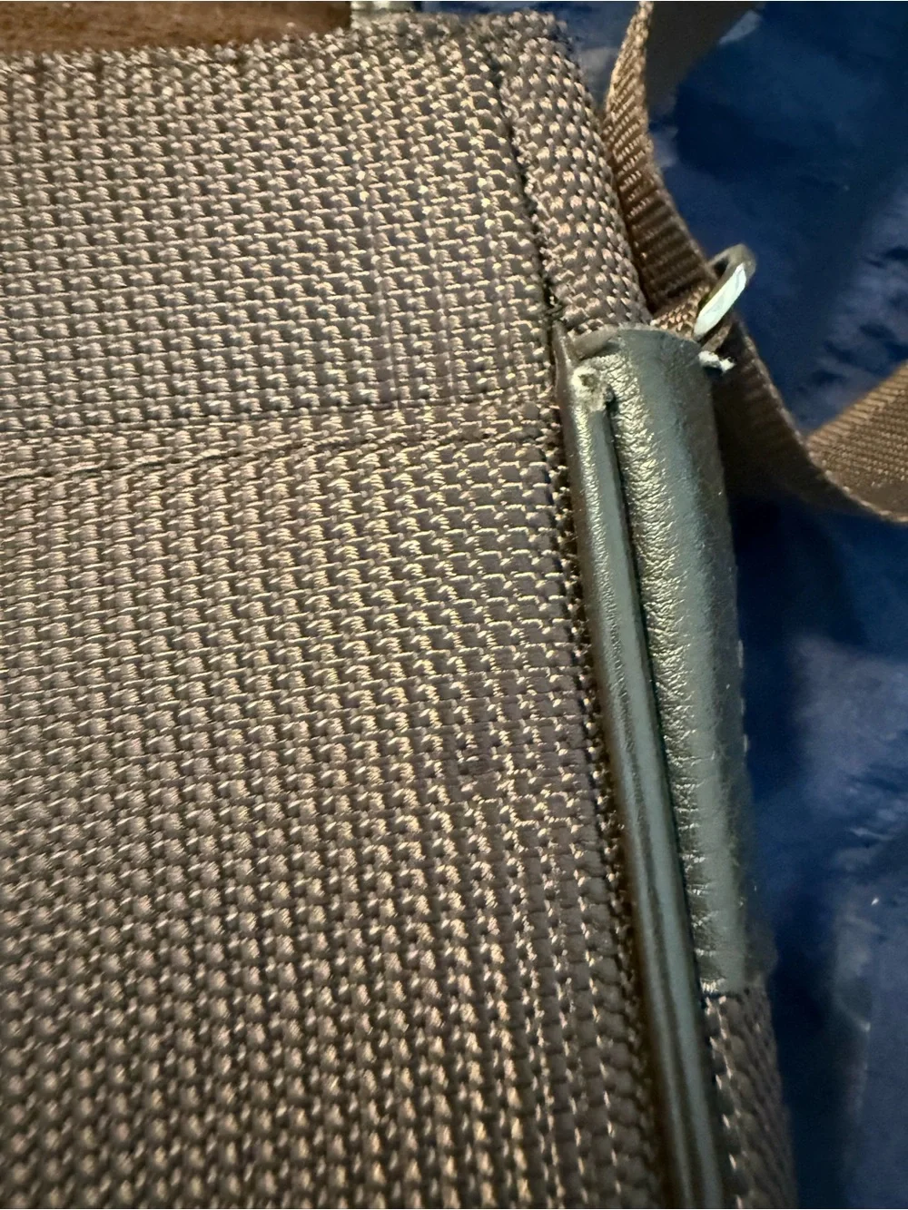 Montblanc Olive Green and Brown Men's Messenger Crossbody Bag